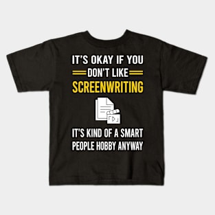 Smart People Hobby Screenwriting Screenwriter Kids T-Shirt